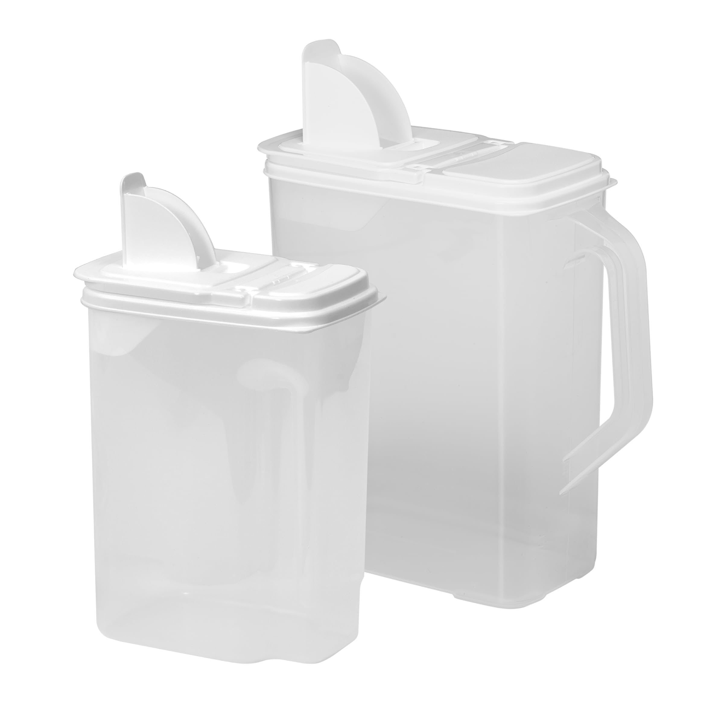 Buddeez BPA-Free Pet Food Storage Containers - 2-Pack Bird Seed Dispenser with Airtight Lids & Easy-Pour Spouts (8 Qt + 3.5 Qt) for Small & Large Bird Feed - Perfect for Pet Food Organization & Bird Feeding Stations