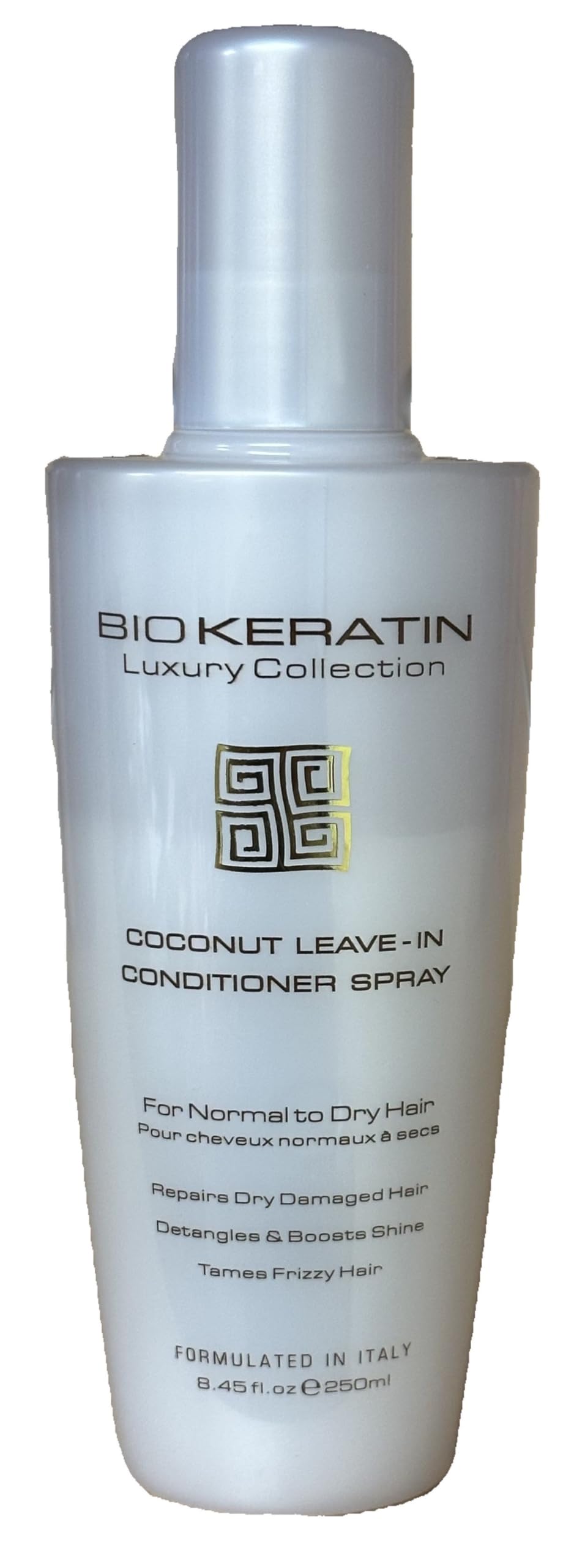 Luxury Coconut Leave-In Conditioner Spray 8.45 fl oz (250ml) - Hydrating Hair Treatment for Dry, Damaged & Frizzy Hair - Perfect for Daily Use, Travel & Salon-Quality Results at Home