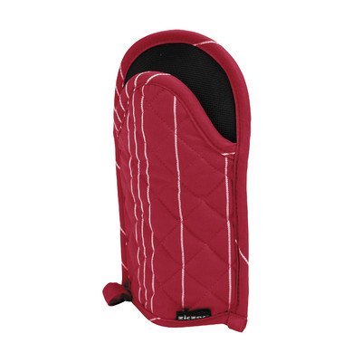 Ziczac Heat Resistant Oven Mitt - Red Kitchen Glove for Baking, Grilling & Cooking - Perfect for Hot Pans, Baking Trays & BBQ Use