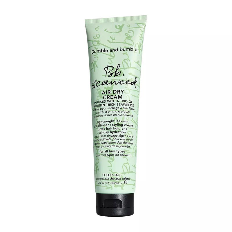 Bumble and Bumble Seaweed Air Dry Cream - Lightweight Styling Cream for Frizz-Free, Natural Waves - Perfect for Beachy, Effortless Hair at Home or On-the-Go