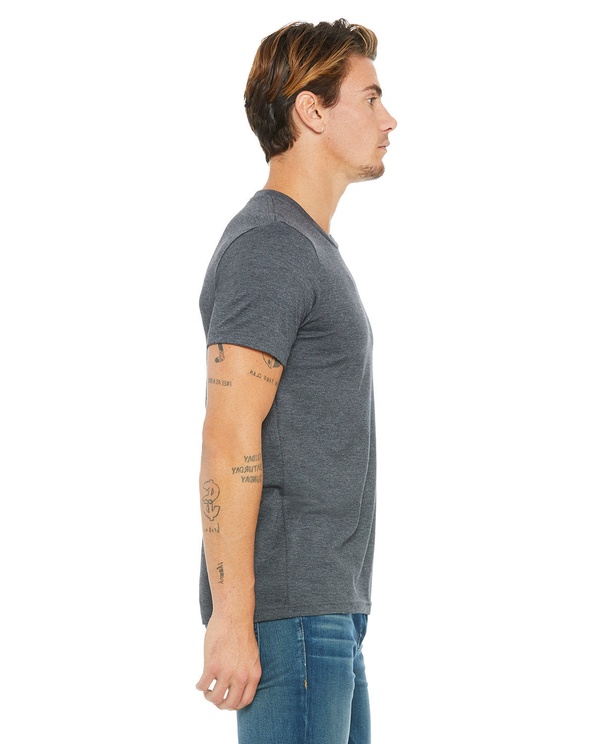 Bella + Canvas 3001CVC Unisex Heather CVC Crew Neck T-Shirt - Soft Cotton Blend Tee for Men & Women - Perfect for Casual Wear, Screen Printing & Everyday Outfits