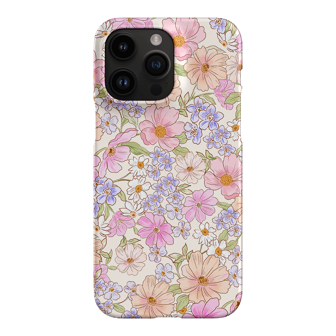 Lillia Flower Phone Case for iPhone 15 14 13 12 Pro Max XR XS - Floral Design Protective Cover with Shockproof Bumper - Perfect for Women Girls Gift, Travel & Daily Use