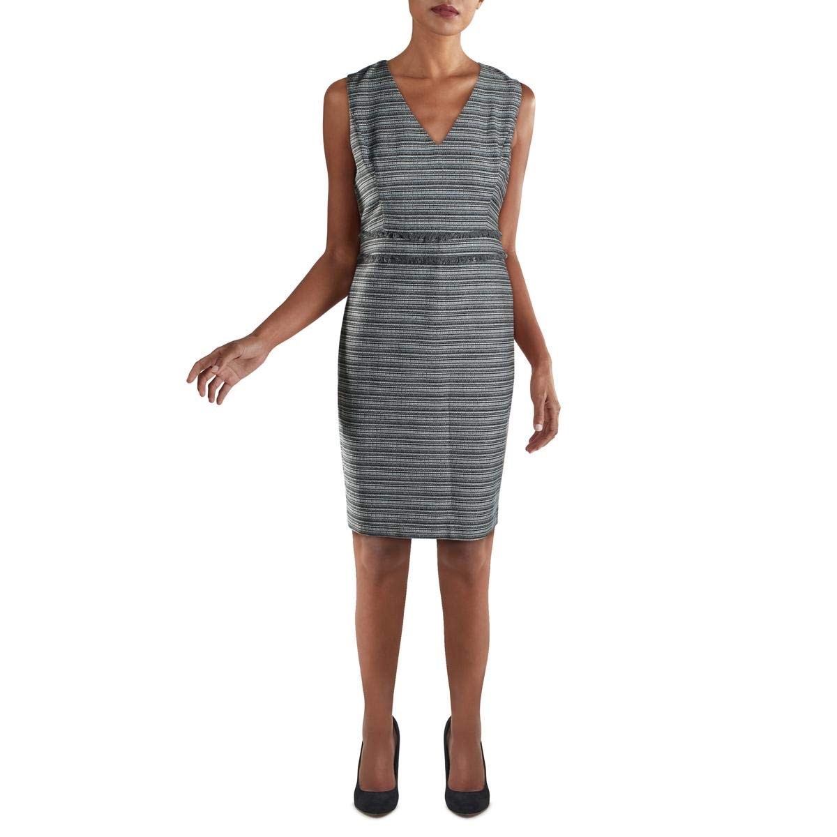 KARL LAGERFELD Women's Sleeveless Tweed Dress for Business Casual & Office Wear | Elegant Work Attire for Professional Women