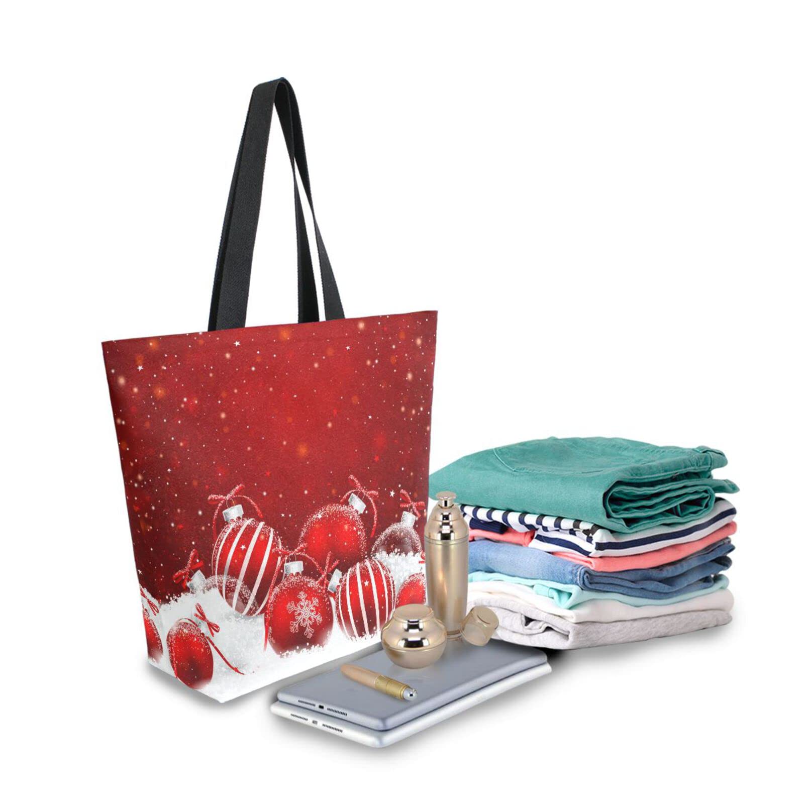 ALAZA Large Canvas Tote Bag for Women - Stylish Casual Shoulder Handbag - Perfect for Travel, Weekend Getaways, Beach Trips & Daily Use