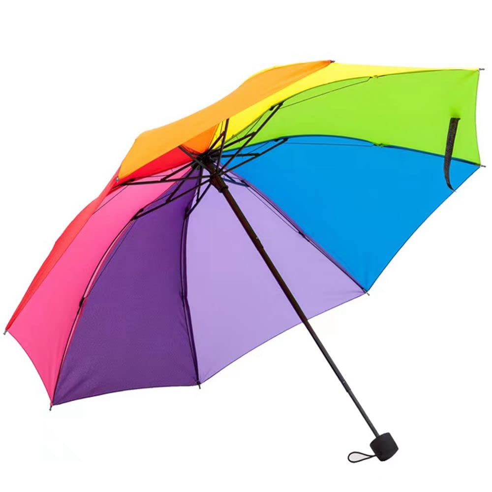 Windproof Automatic Travel Umbrella - Compact, Lightweight & Sturdy Steel Shaft - Folding Portable Design for Backpack, Car & Purse - Unisex Sun & Rain Protection - Ideal for Commuting, Travel & Outdoor Activities