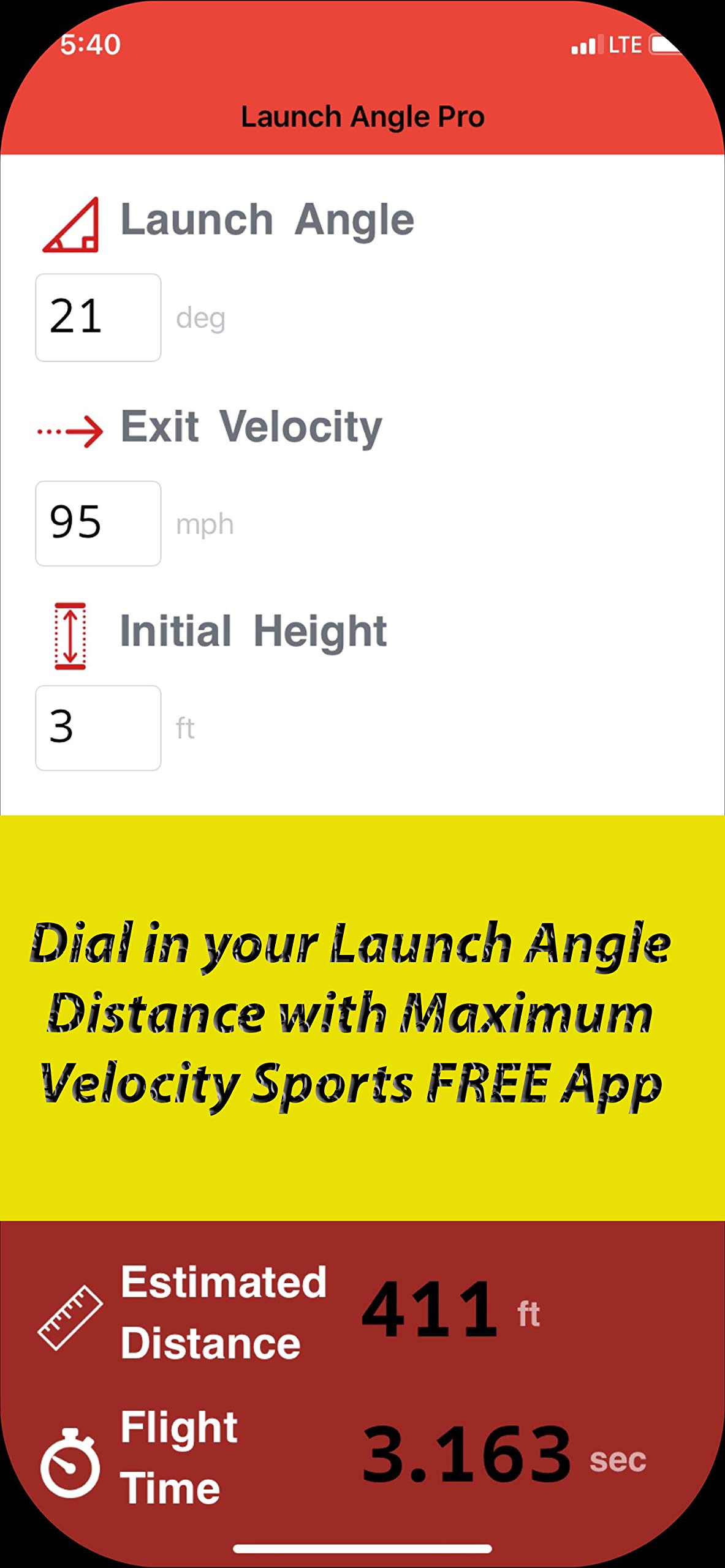 Launch Angle Pro Baseball Swing Trainer - Improve Batting for More Doubles, Triples & Home Runs | Perfect for Baseball Practice & Batting Cage Training