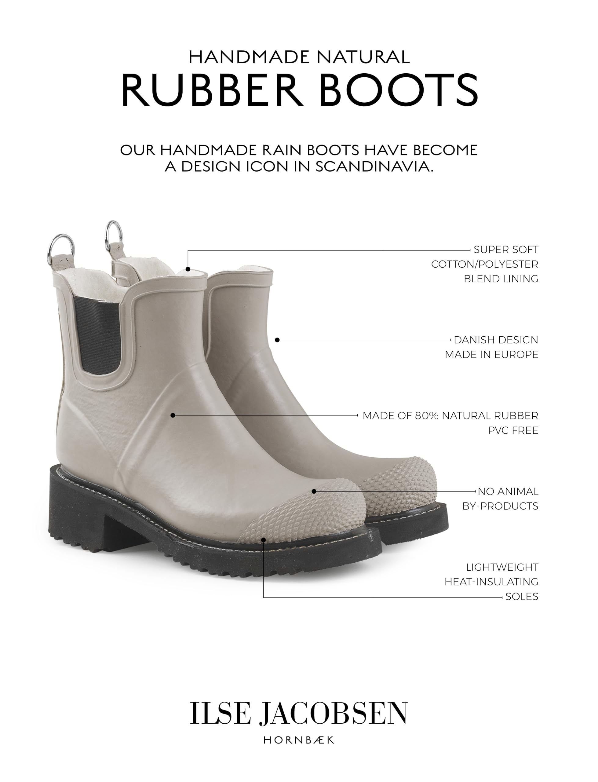 ILSE JACOBSEN Women's Rub 47 Rain Boots - Waterproof Rubber Rain Boots for Women, Comfortable & Stylish - Perfect for Gardening, Hiking, and Wet Weather