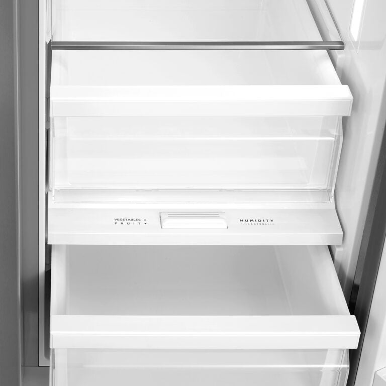 Cosmo 26.3 cu. ft. Stainless Steel Side by Side Refrigerator with Water and Ice Dispenser - Energy Efficient, Spacious Fridge for Large Families & Entertaining | COS SBSR263RHSS