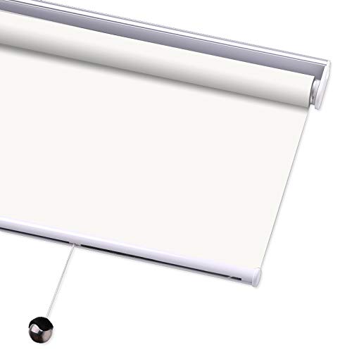 Premium Blackout Window Shades - Cordless UV Protection Roller Blinds for Home & Office, 63