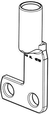 2102965-1 Aluminum Flag Terminal Assembly 1/0 AWG - Heavy Duty Electrical Connector for Automotive, Marine & Industrial Wiring Applications