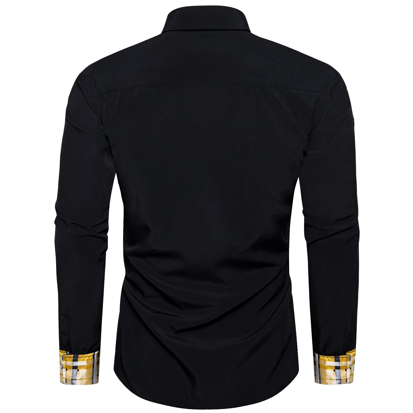 DiBanGu Men's Button Down Dress Shirts | Long Sleeve Casual Business Shirt | Regular Fit Cotton Blend with Contrast Inner Collar | Perfect for Office, Interviews & Formal Events