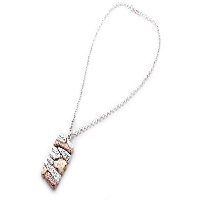 Inspirational Necklace Set for Women - Motivational Jewelry Gift for Her - Elegant Pendant Necklace for Daily Wear & Special Occasions