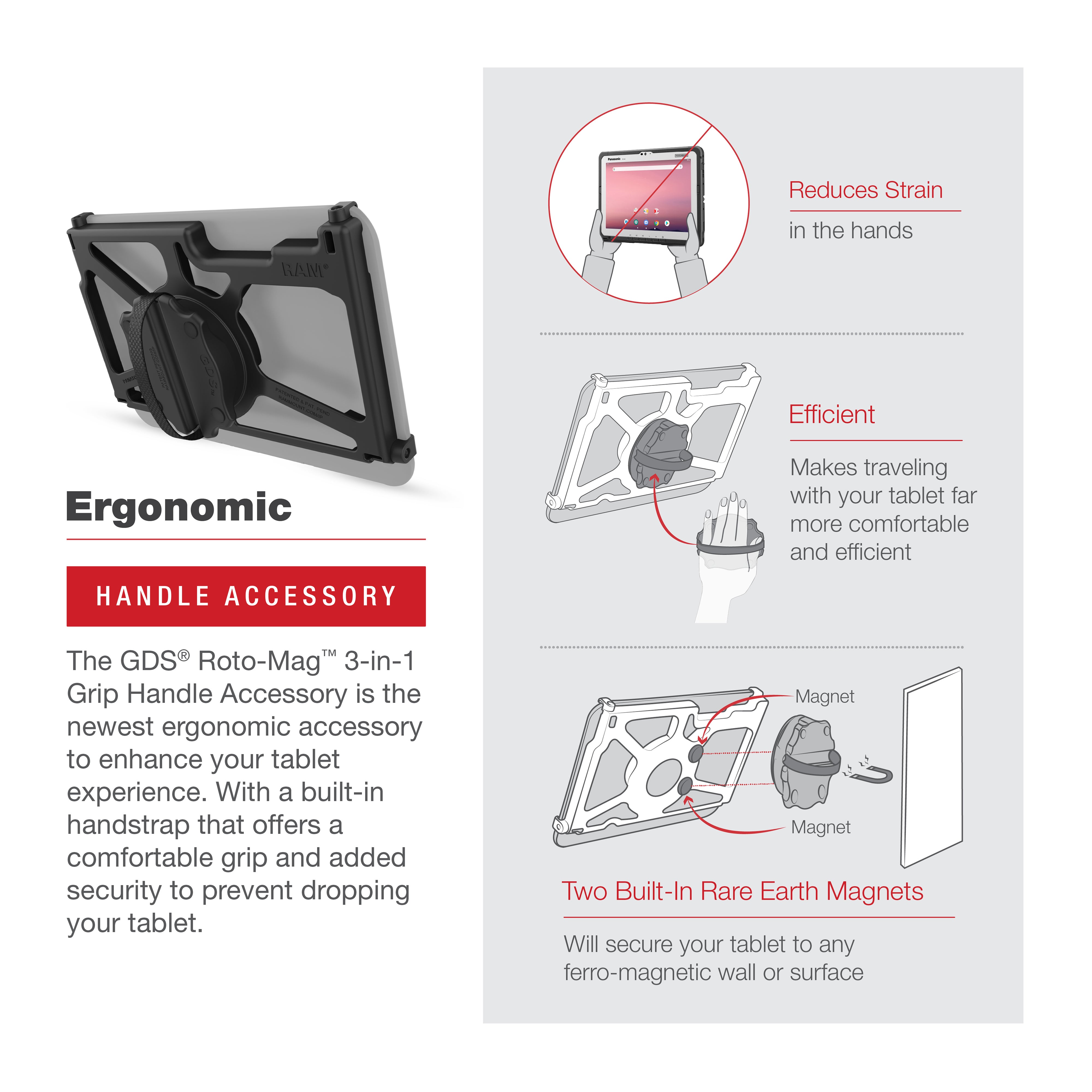 GDS® Roto Mag™ 3-in-1 Camera Accessory Kit for Panasonic Lumix FZ-A3 - Magnetic Lens Adapter, Tripod Mount & Stabilizer | Perfect for Travel Photography, Vlogging & Outdoor Shooting