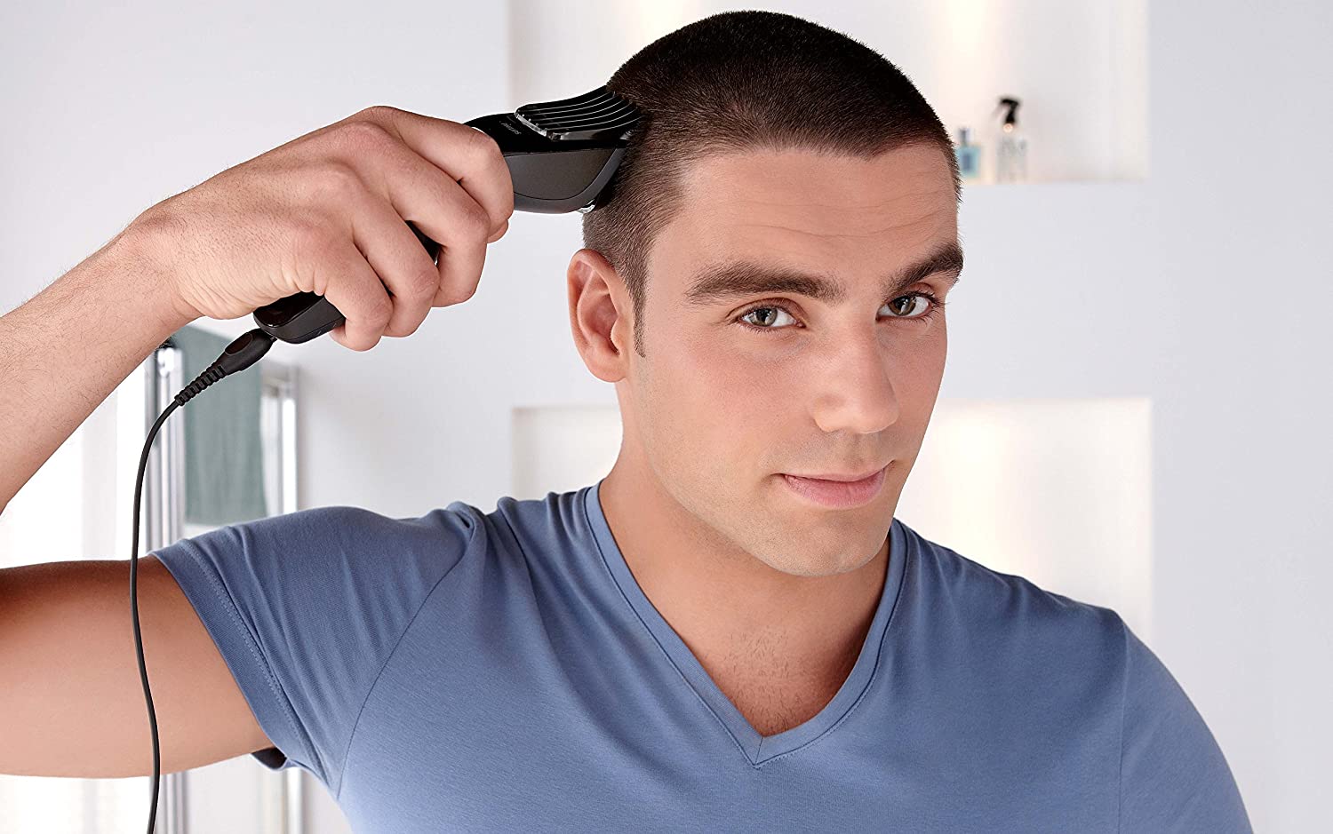 PHILIPS HC3410/15 Hair Clippers for Men - Professional Rechargeable Cordless Hair Trimmer Kit with Multiple Attachments | Refurbished with 1-Year Home Essentials Warranty | Perfect for Home Haircuts, Beard Trimming & Personal Grooming