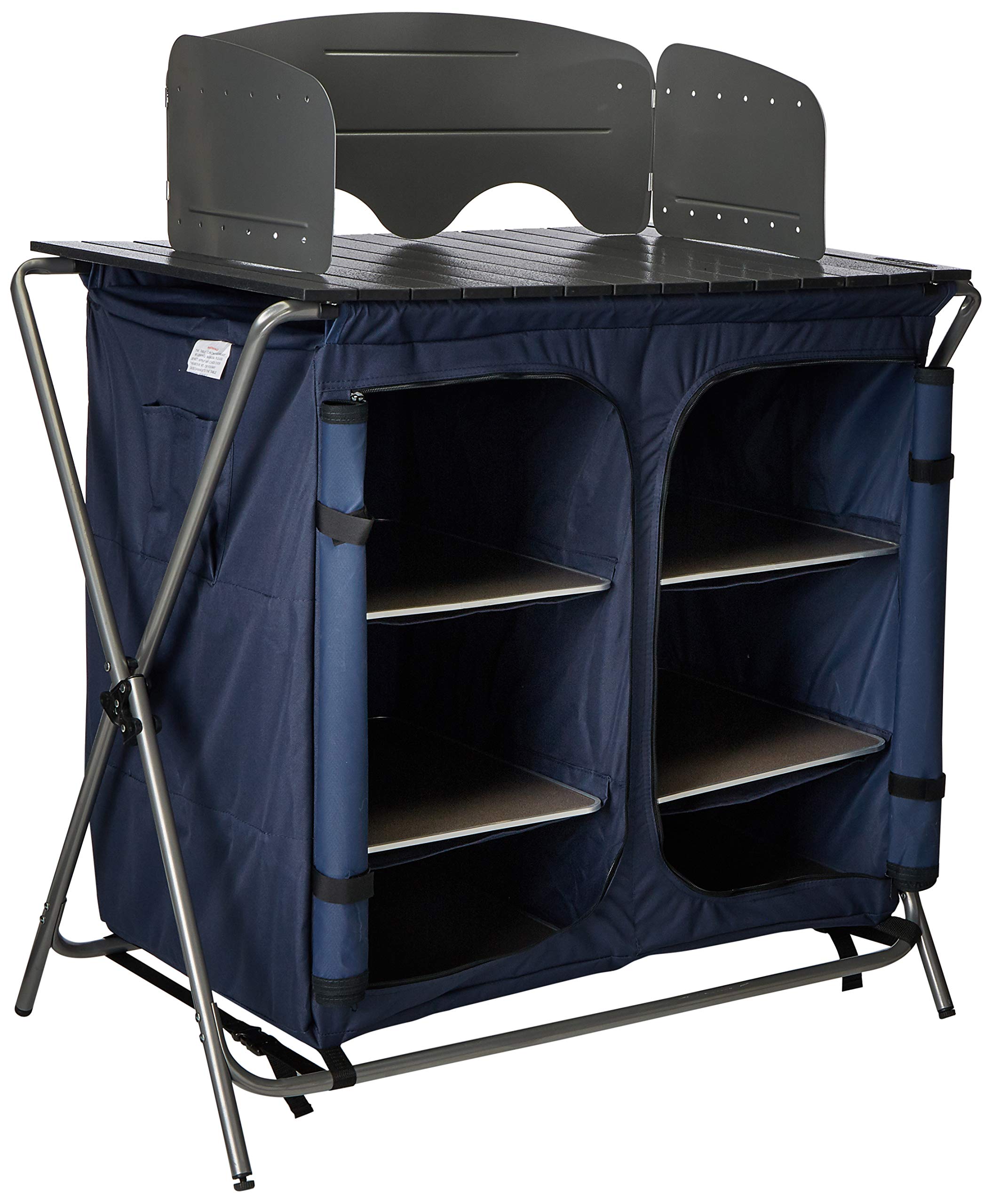 Kamp-Rite Kwik Pantry with Cook Table - Portable Camping Kitchen Organizer for Outdoor Cooking & Picnics - Perfect for Camping, Hiking, and Backyard BBQs