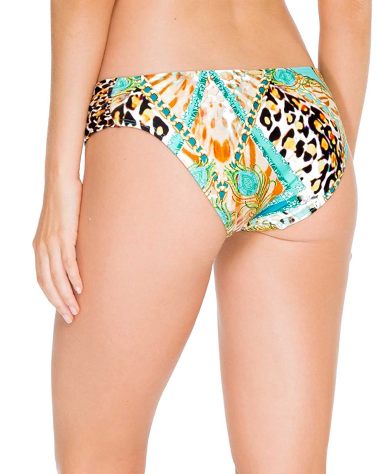 Luli Fama Women's Full Coverage Swimwear - High Waisted Bikini Bottom & Supportive Top for Beach, Pool & Vacation