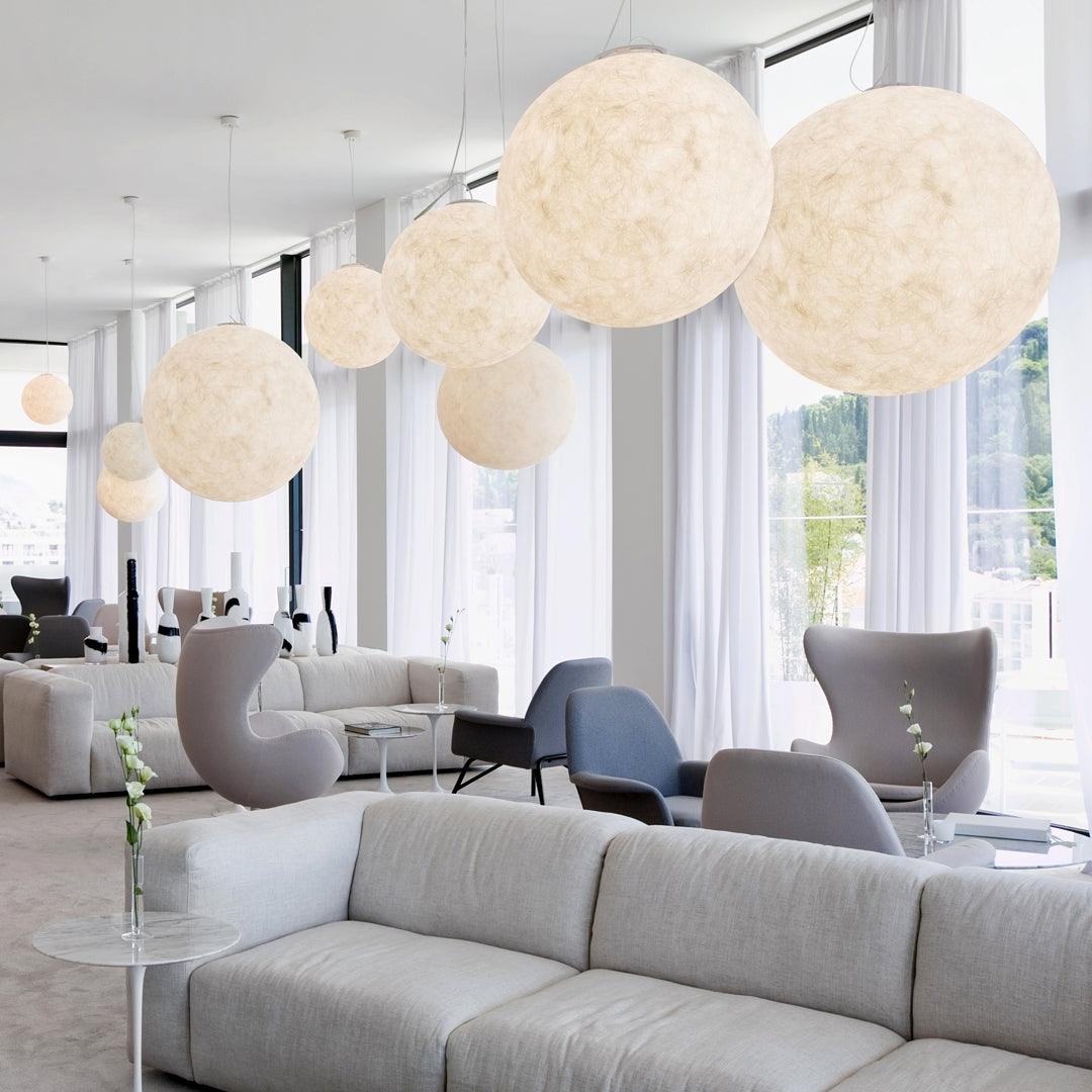 Moon Pendant Lamp - Modern Celestial Hanging Light Fixture for Bedroom, Living Room & Dining Room Decor | Perfect Boho, Farmhouse & Minimalist Home Lighting
