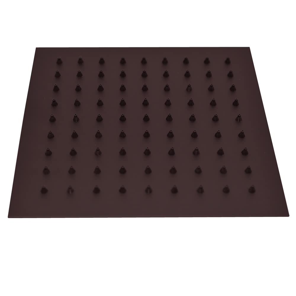 Westbrass SHS88-12 8 Inch Square Thin High Pressure Rainfall Shower Head in Oil Rubbed Bronze - Perfect for Modern Bathrooms & Spa-Like Shower Experience