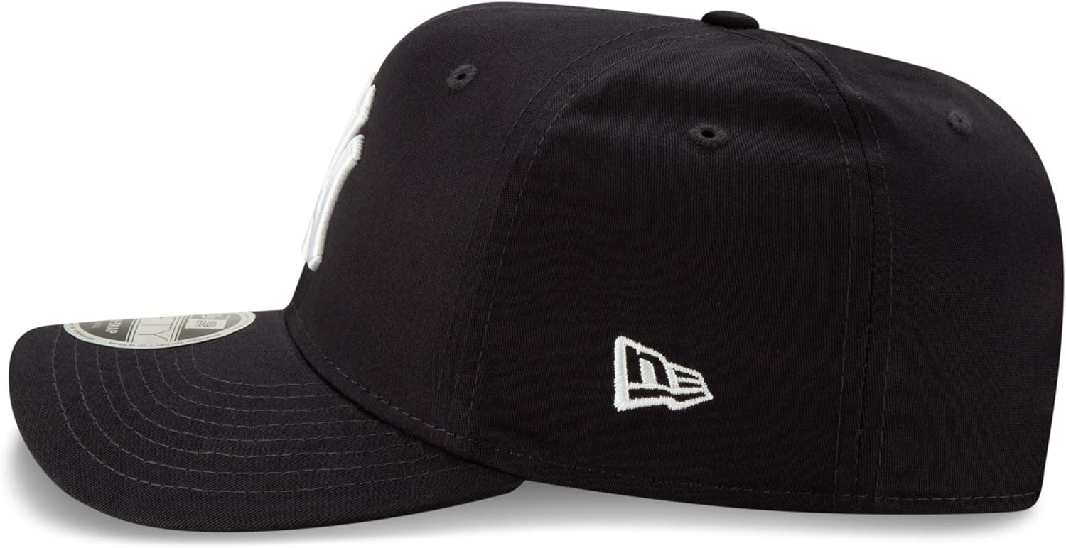 New York Yankees New Era 9Fifty Navy Blue Stretch Snapback Cap - Official MLB Baseball Hat for Men & Women - Perfect for Games, Streetwear & Fan Collections