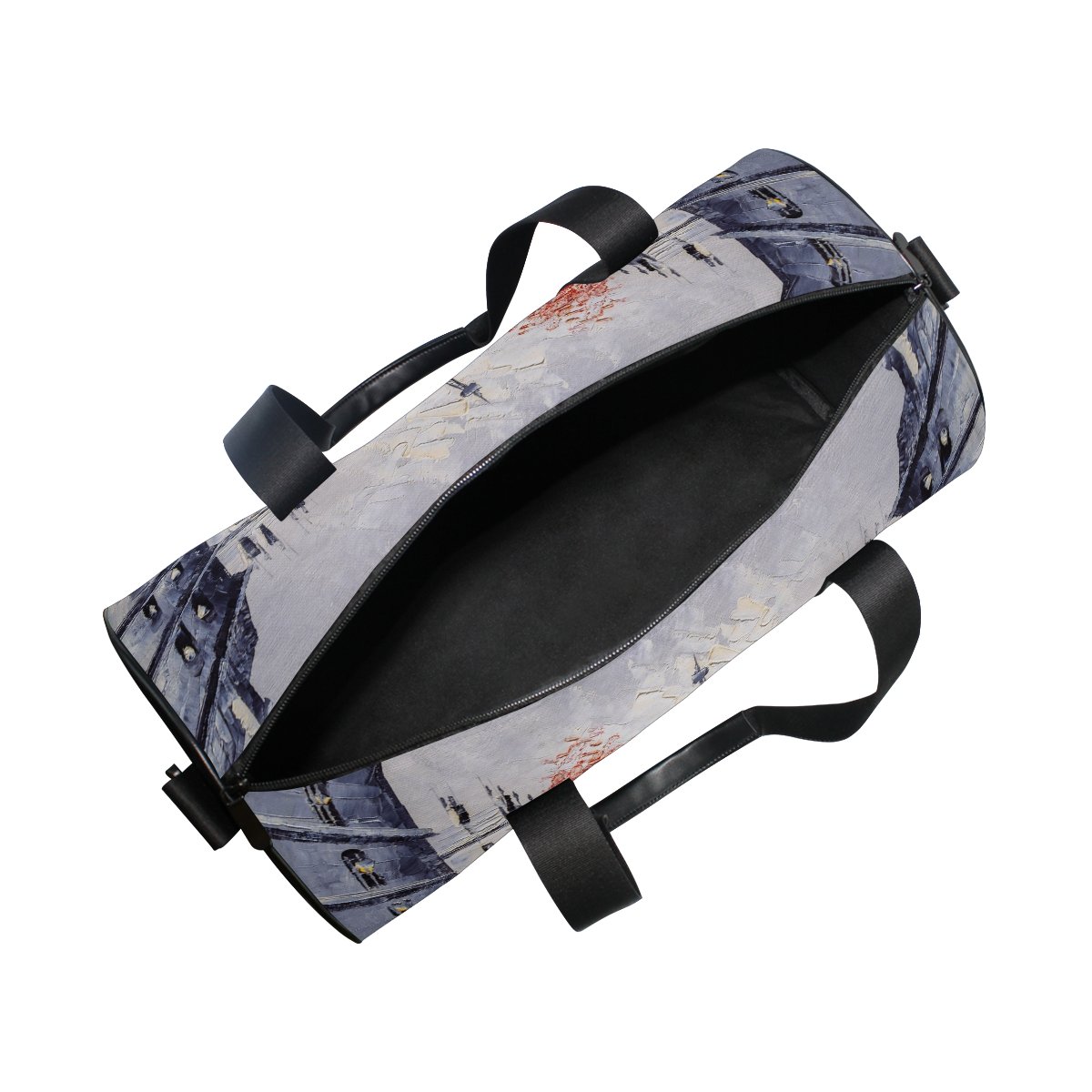 Paris Eiffel Tower Oil Painting Travel Duffel Bag - Waterproof Gym Sports Luggage for Men & Women - Perfect for Travel, Workout & Weekend Getaways