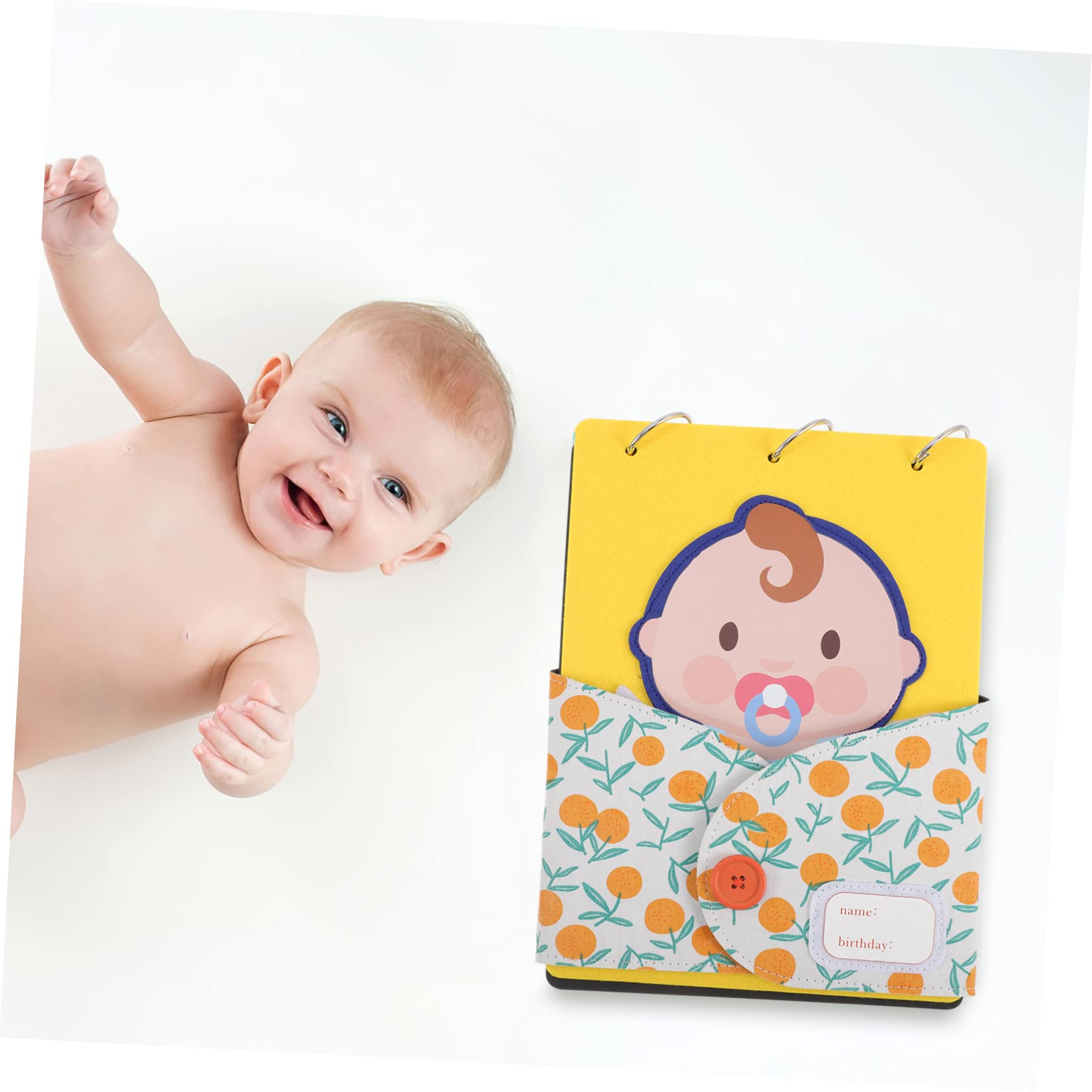 UPKOCH 4-Piece Baby Scrapbook Album Set - Safe Non-Toxic Materials for Baby Milestones Photo Book | Perfect for Newborn Memory Keeping, First Birthday Gifts & Family Photo Preservation