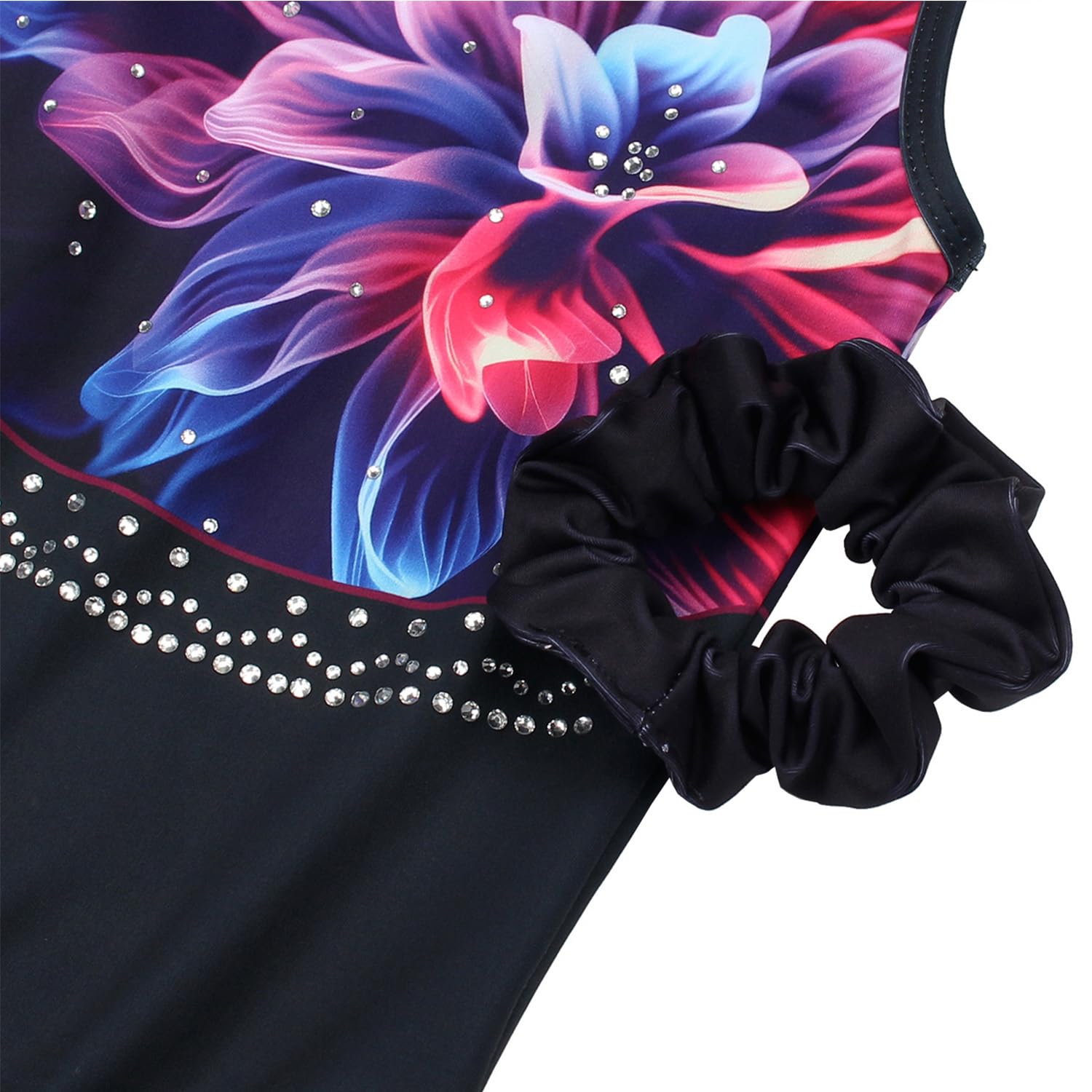 Sparkly Gymnastics Leotards for Girls with Attached Shorts - Ballet Dance Activewear for Kids - Perfect for Dance Classes, Gymnastics Practice & Performance Costumes