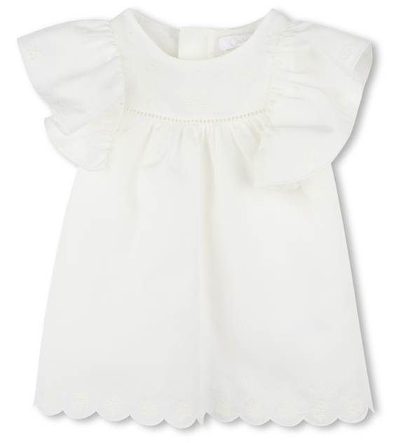Chloe Bloomer Dress & Hat Set for Baby Girls - 12M & 18M Months Outfit - Perfect for Photoshoots, Birthday Parties & Special Occasions