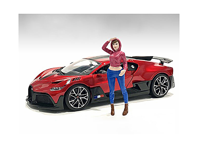 1/18 Scale Girls Night Out Jessie Figurine - Highly Detailed Collectible Model Car Accessory by American Diorama - Perfect for Diorama Displays, Model Car Scenes, and Toy Photography