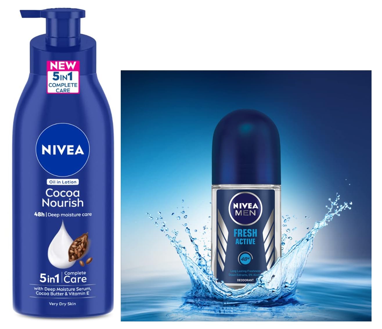 Nivea Cocoa Nourish Body Lotion for Very Dry Skin with Coconut Oil & Cocoa Butter - 400ml Moisturizer for Men & Women | Hydrating Dry Skin Care for Daily Use