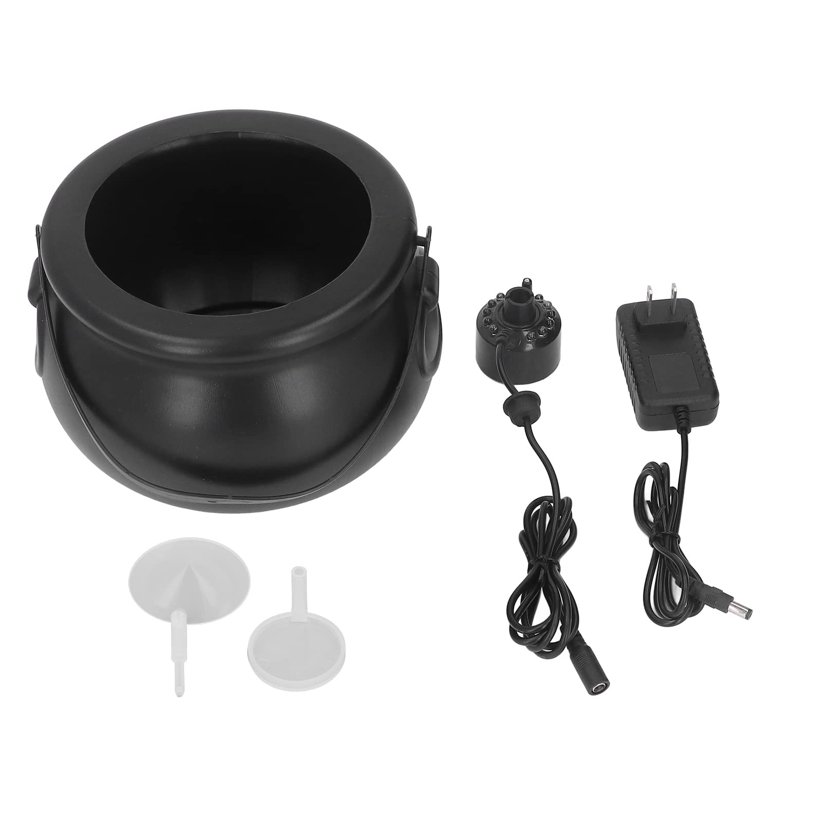 Halloween Cauldron Mist Maker - Witch Jar Atomizer Lamp with 12 Color Changing LED Lights, Fog Machine for Party Decorations, Punch Bowl & Aquarium Pond Effects | Perfect for Halloween Decor, Themed Parties, Spooky Home Decor & Outdoor Events
