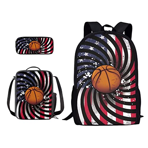 Basketball American Flag