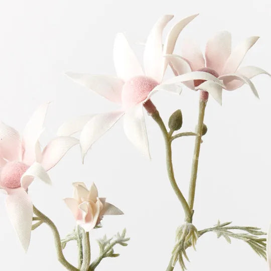 Light Pink Flannel Flower - Soft & Elegant Artificial Silk Flower for Home Decor, Wedding Bouquets, and Floral Arrangements