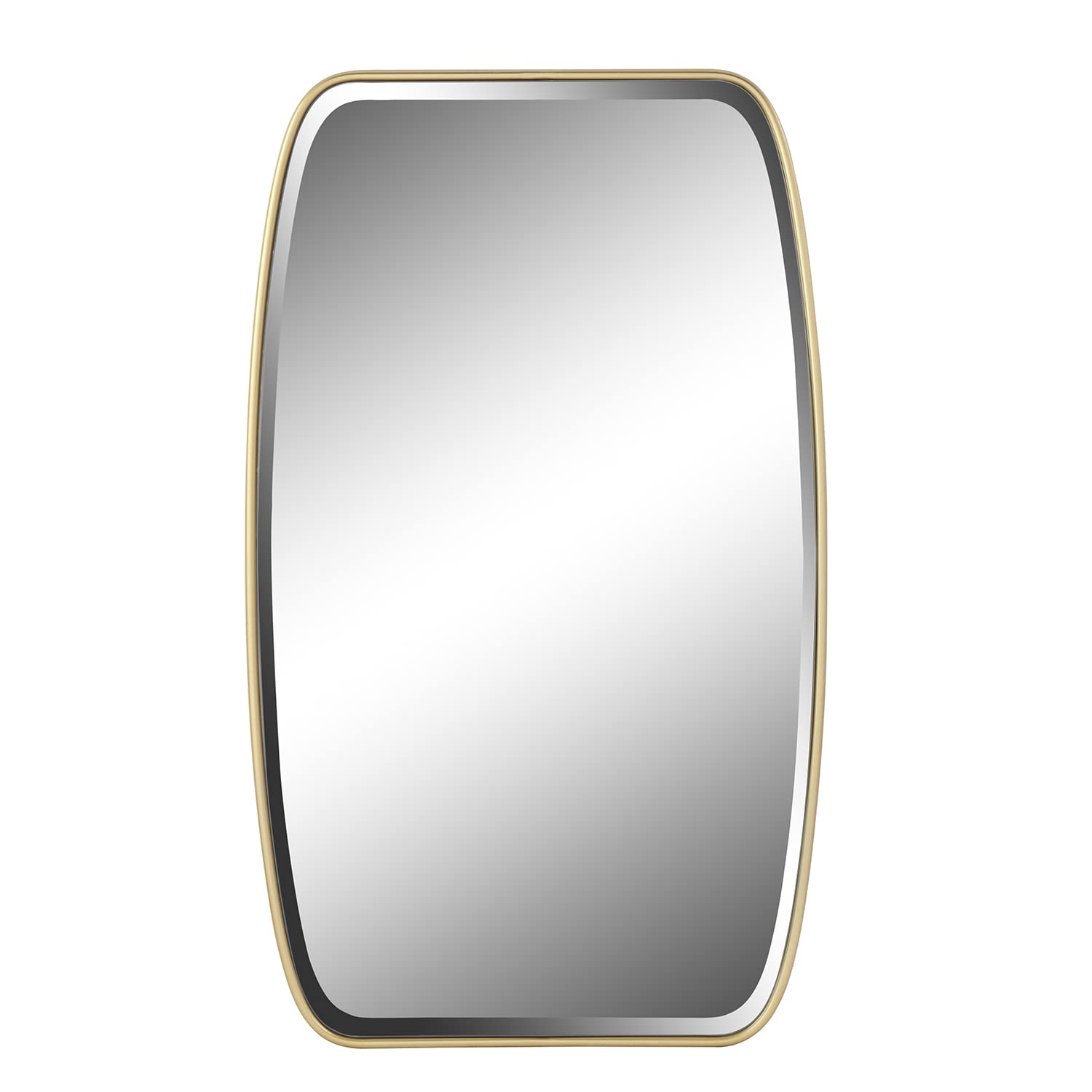 Large Oval Wall Mirror 36x21 Inches - Gold Framed Beveled Mirror for Living Room, Bathroom or Vanity - Horizontal or Vertical Hanging Luxury Decor - Perfect for Home Decor, Bedroom Accent & Entryway
