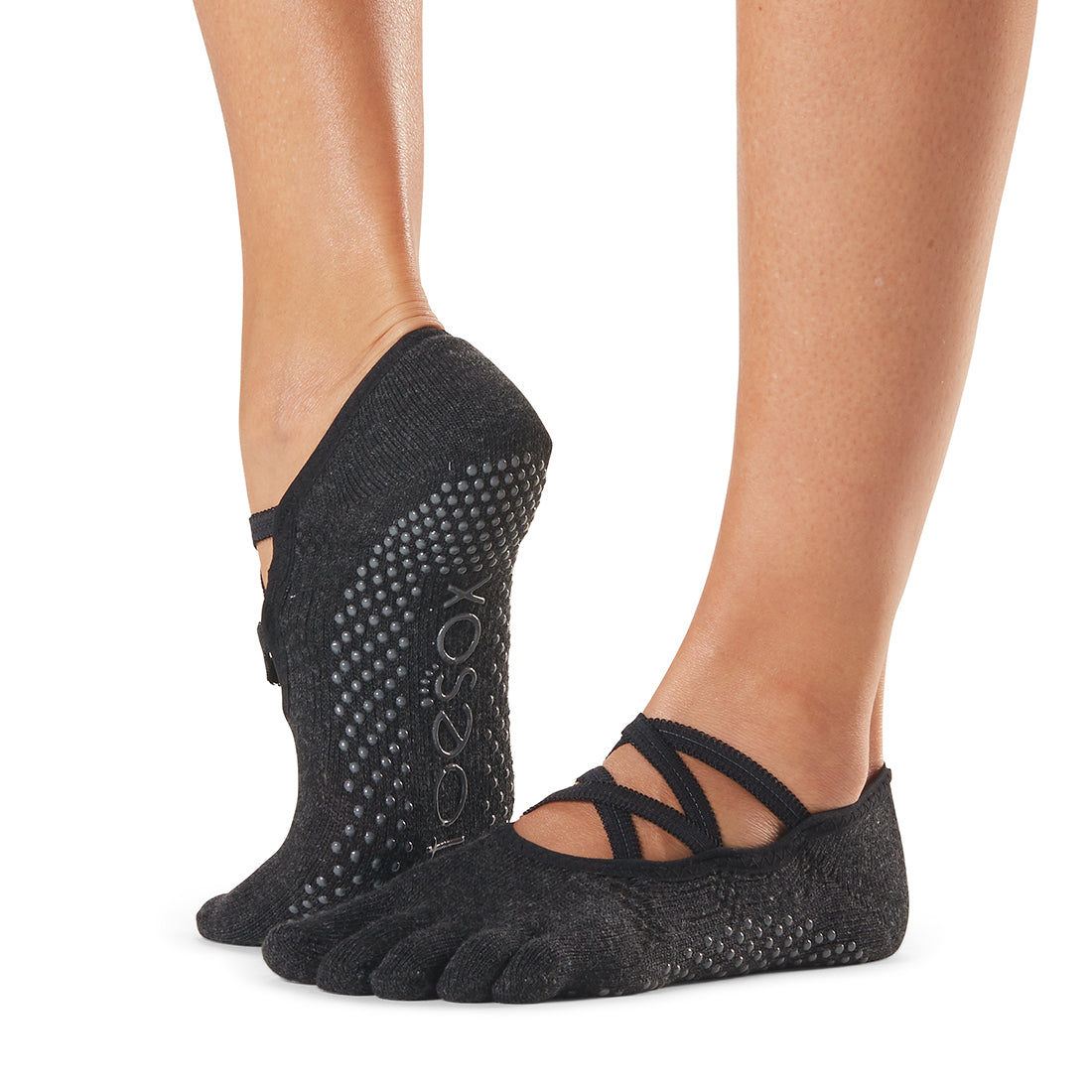 ToeSox Elle Grip Socks - Non-Slip Yoga Socks for Women with Toe Separators | Perfect for Pilates, Barre & Hot Yoga Workouts