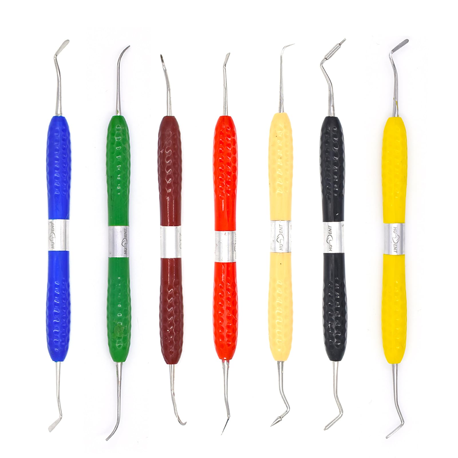 7 Pcs Dental Resin Filling Tool Kit - Double Ended Aesthetic Restoration & Trimming Tools for Dentists & DIY Enthusiasts | Perfect for Home Dental Care, Professional Clinics & Cosmetic Dentistry