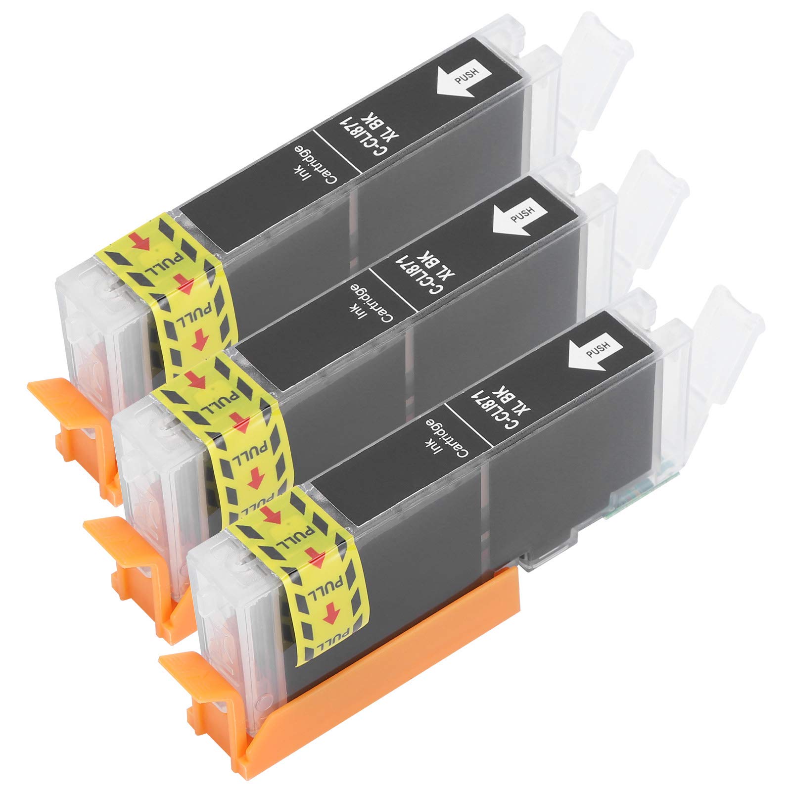 Zerodis 3-Pack 13ml Remanufactured Ink Cartridges - Black Printer Ink Replacement for Color Printing | Home Office & School Use
