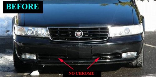 1998-2004 Cadillac Seville STS Lower Chrome Grille Replacement Kit - Perfect Fit for 1999 2000 2001 2002 2003 Models - Enhances Front End Style & Protection for Daily Driving & Car Shows