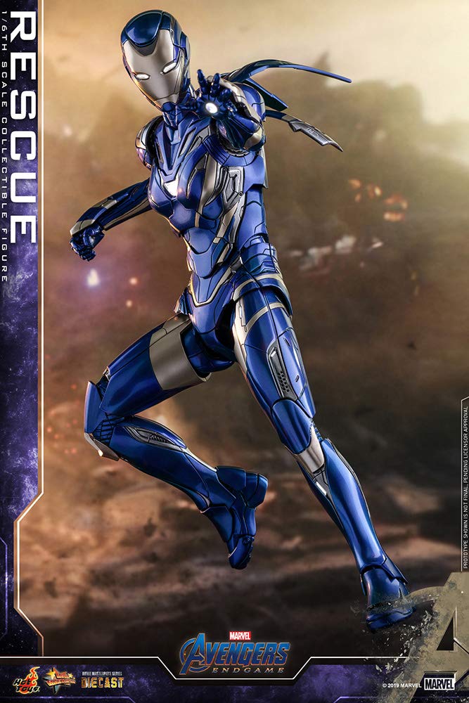 Avengers Endgame 1/6 Scale Diecast Iron Man Rescue Figure - Movie Masterpiece Collectible for Display & Gift Giving