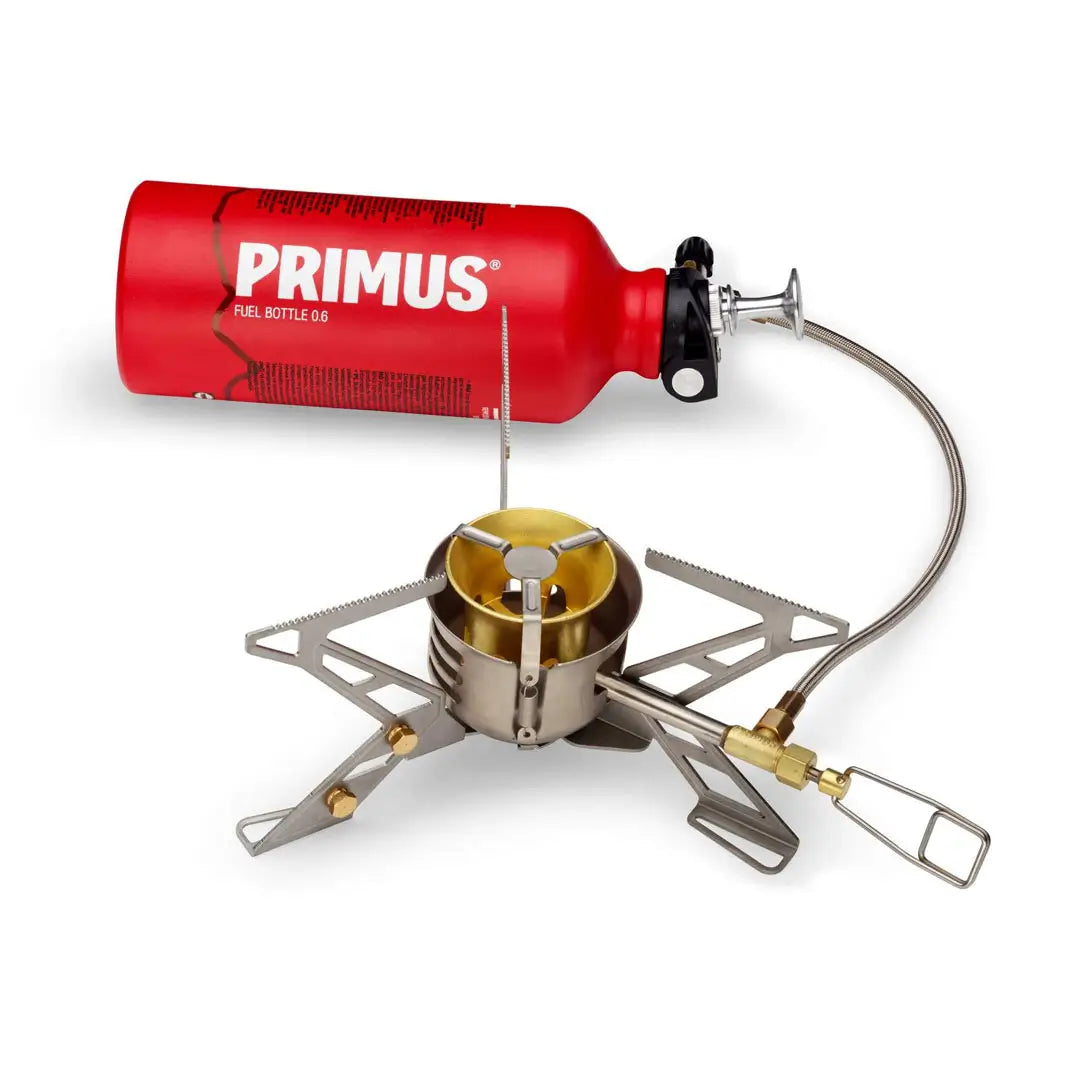 Primus Omnifuel Expedition Multifuel Stove with 600ml Fuel Bottle - Lightweight Camping Stove for Backpacking, Hiking & Outdoor Adventures