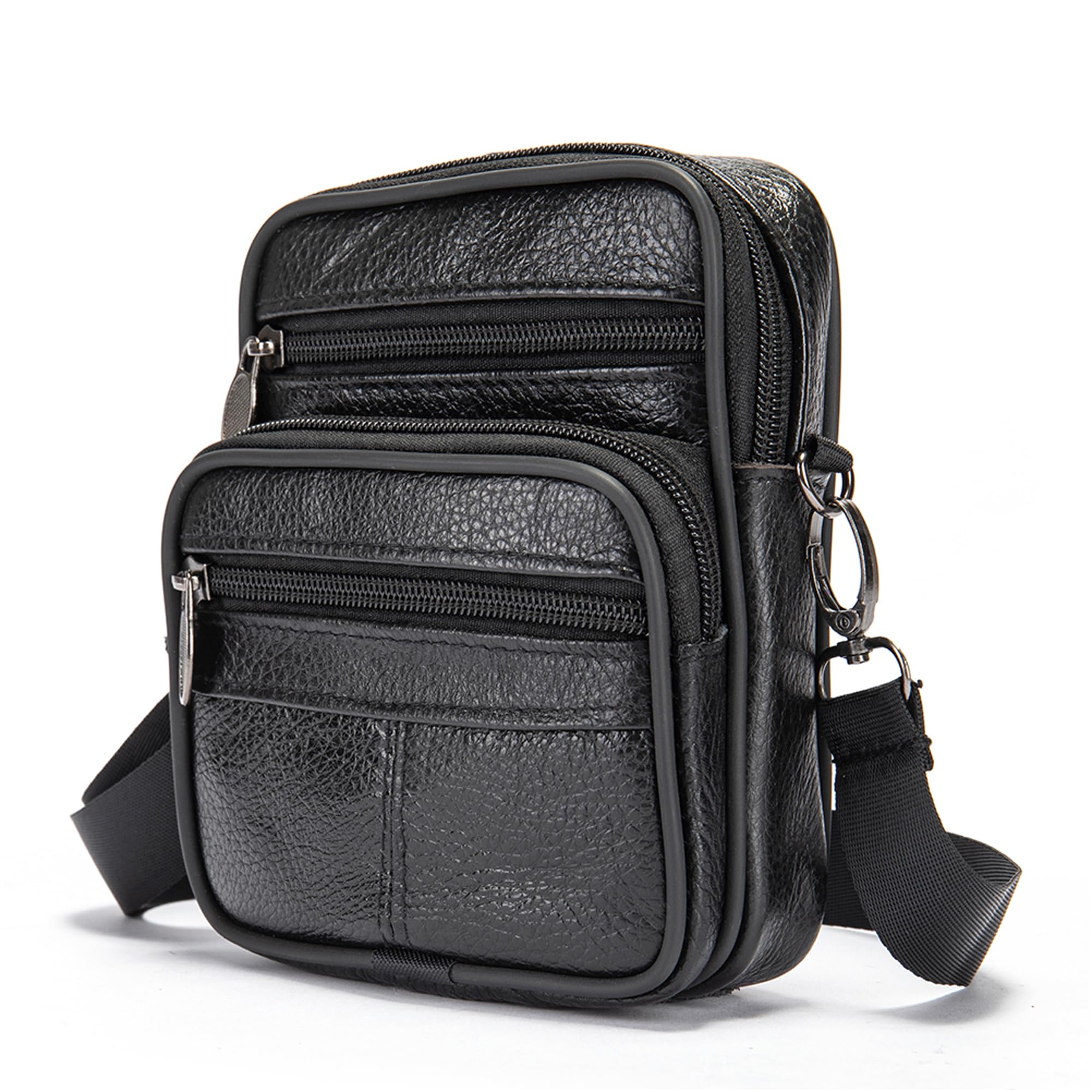 Leather Shoulder Holster for Phone - Men's Crossbody Bag for Smartphone & Mini Tablet - Perfect for Travel & Work