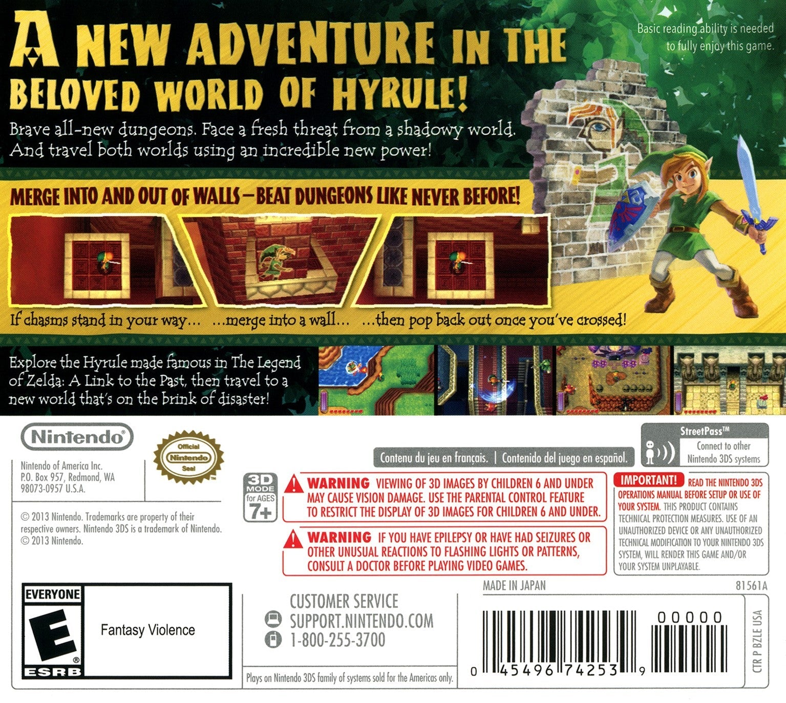 The Legend of Zelda: A Link Between Worlds - Nintendo 3DS Adventure Game | Perfect for Travel & Commuting