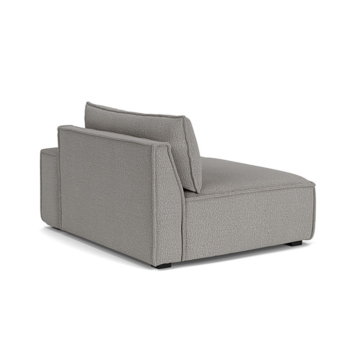 Stylish Daphne Boucle 1-Seater Right Arm Modular Sofa - Modern Living Room Furniture for Small Spaces & Apartments | Perfect for Cozy Reading Nooks & Studio Decor