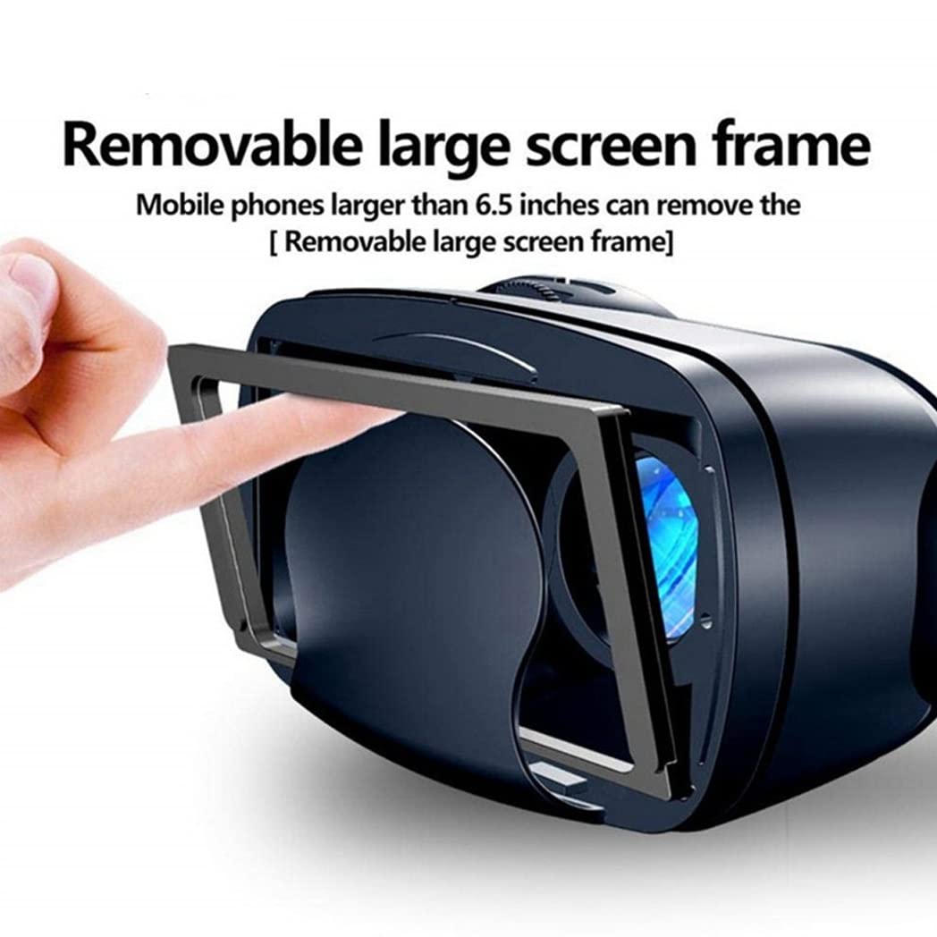3D VR Headset with Bluetooth Controller - Compatible with iPhone 13 Pro Max/13 Pro/13/12/11, Samsung Galaxy S21, Huawei & Xiaomi Series - Immersive Virtual Reality Gaming & Movie Experience for Home Entertainment