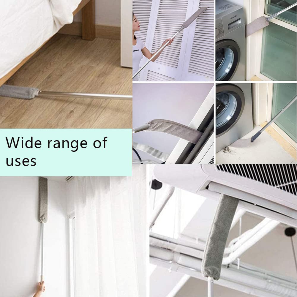 Retractable Gap Dust Cleaner - Long Handle Flexible Dust Brush for Sofa, Bedside & Floor Cleaning | Home Cleaning Tool for Hard-to-Reach Spaces | Perfect for Furniture Gaps, Car Interiors & Baseboards