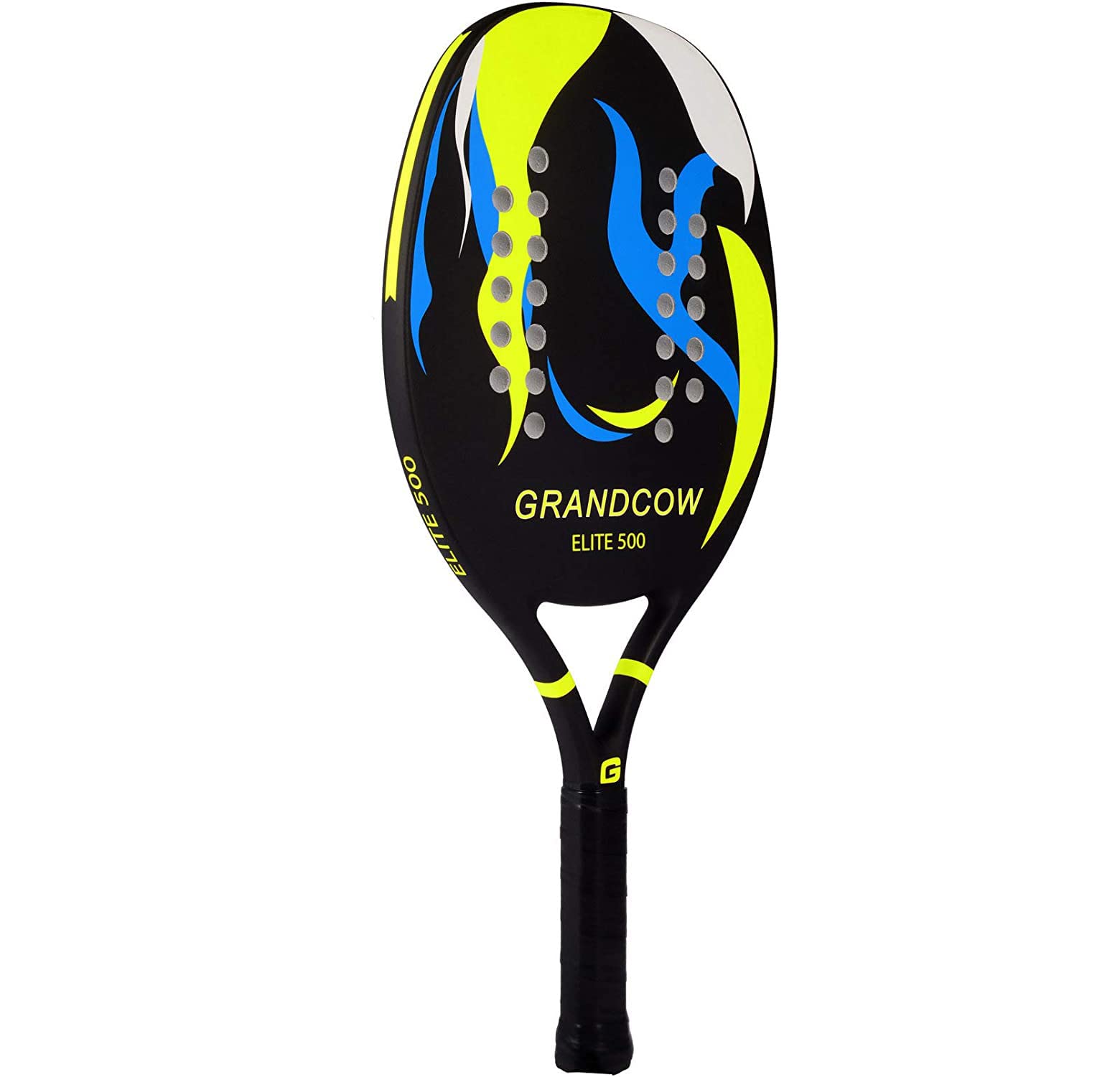 Premium Carbon Fiber Beach Tennis Paddle Racket with EVA Memory Foam Core - Lightweight & Durable for Outdoor Sports, Beach Games, and Padel Tennis Practice