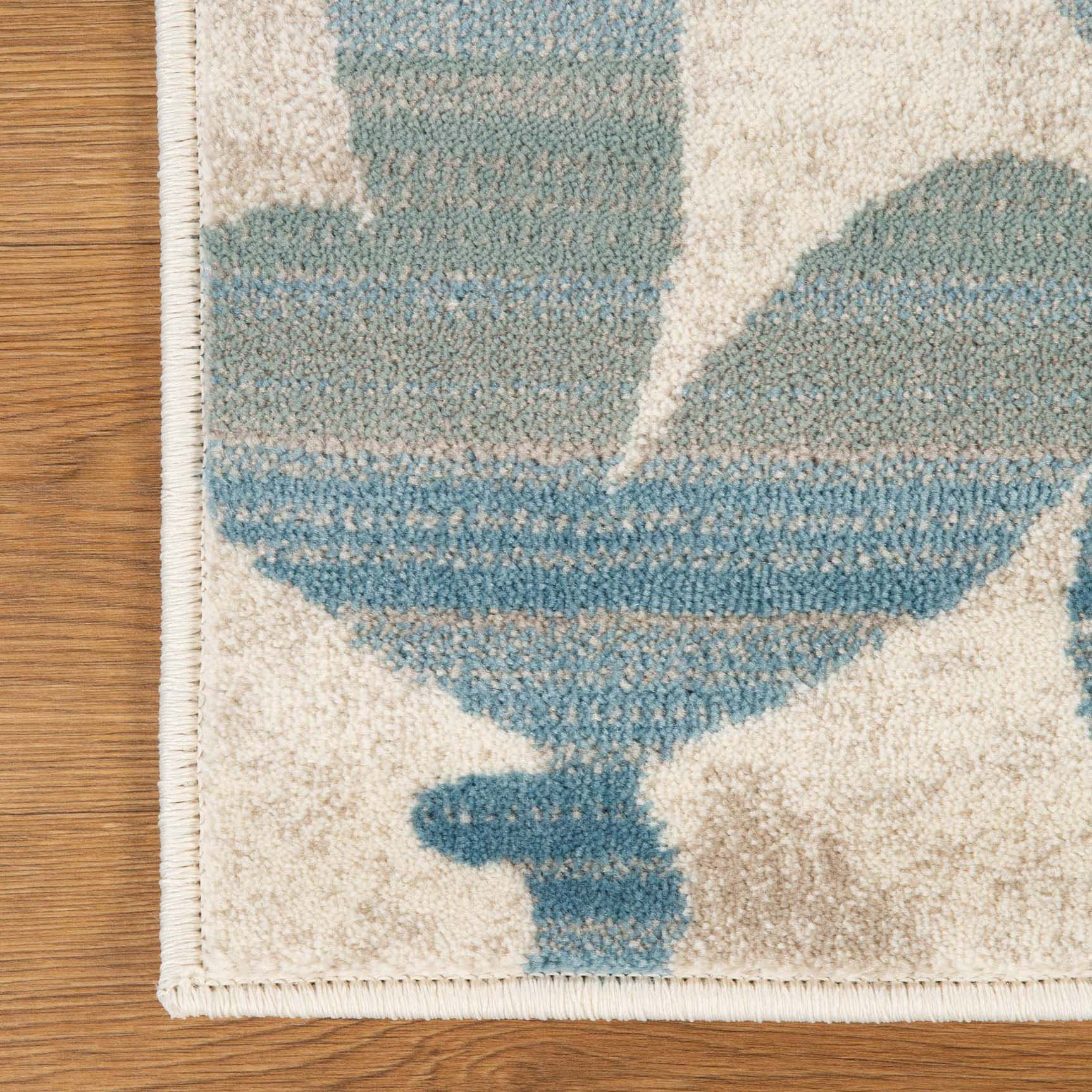 Mahonia Leaf & Vine Indoor Area Rug or Runner - Non-Slip Boho Home Decor for Living Room, Bedroom, Hallway | Soft & Durable Floor Mat