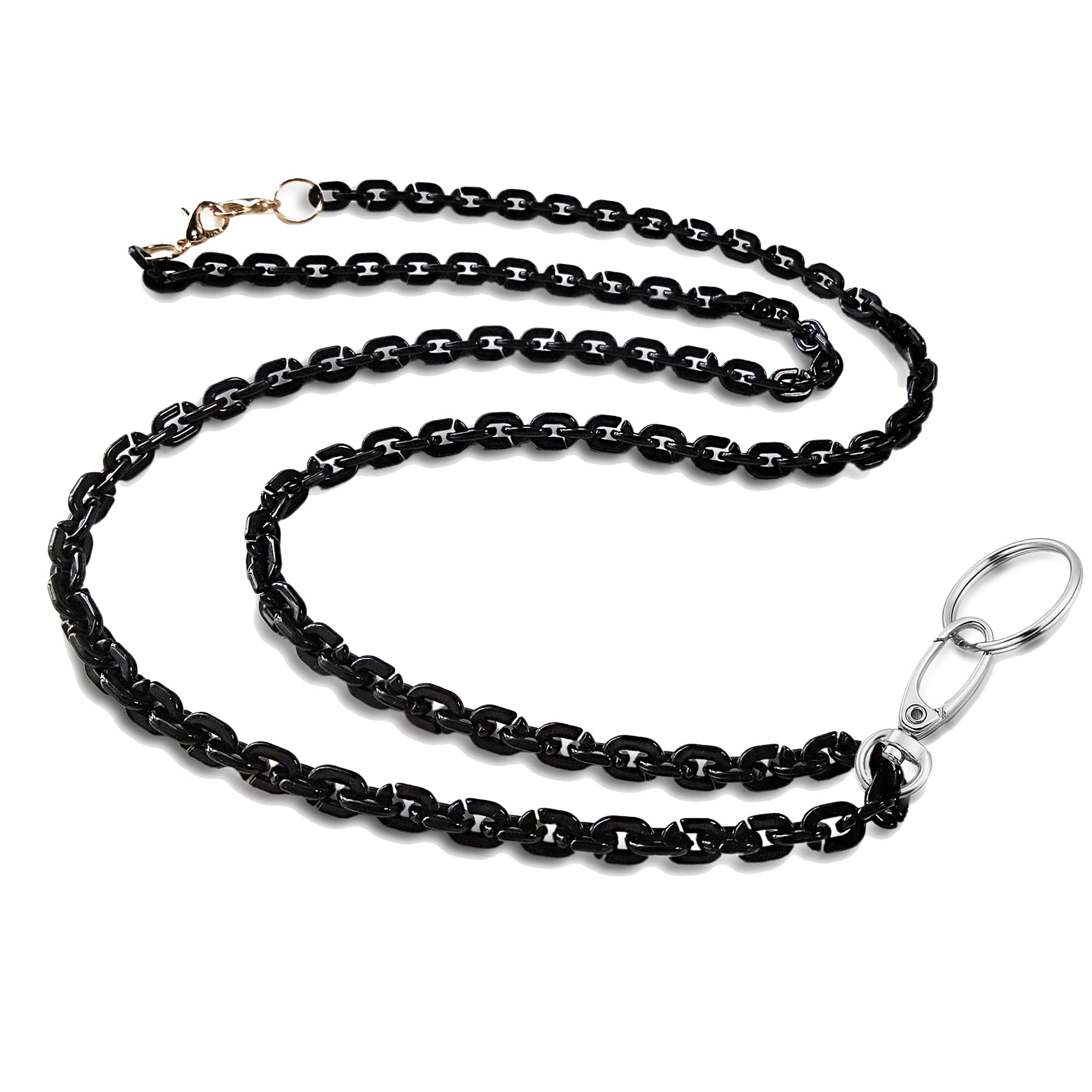 Stylish Silver Gold Breakaway Lanyard for Women - ID Badge Holder & Keychain Necklace - Perfect for Teachers, Nurses, Office Professionals & Events