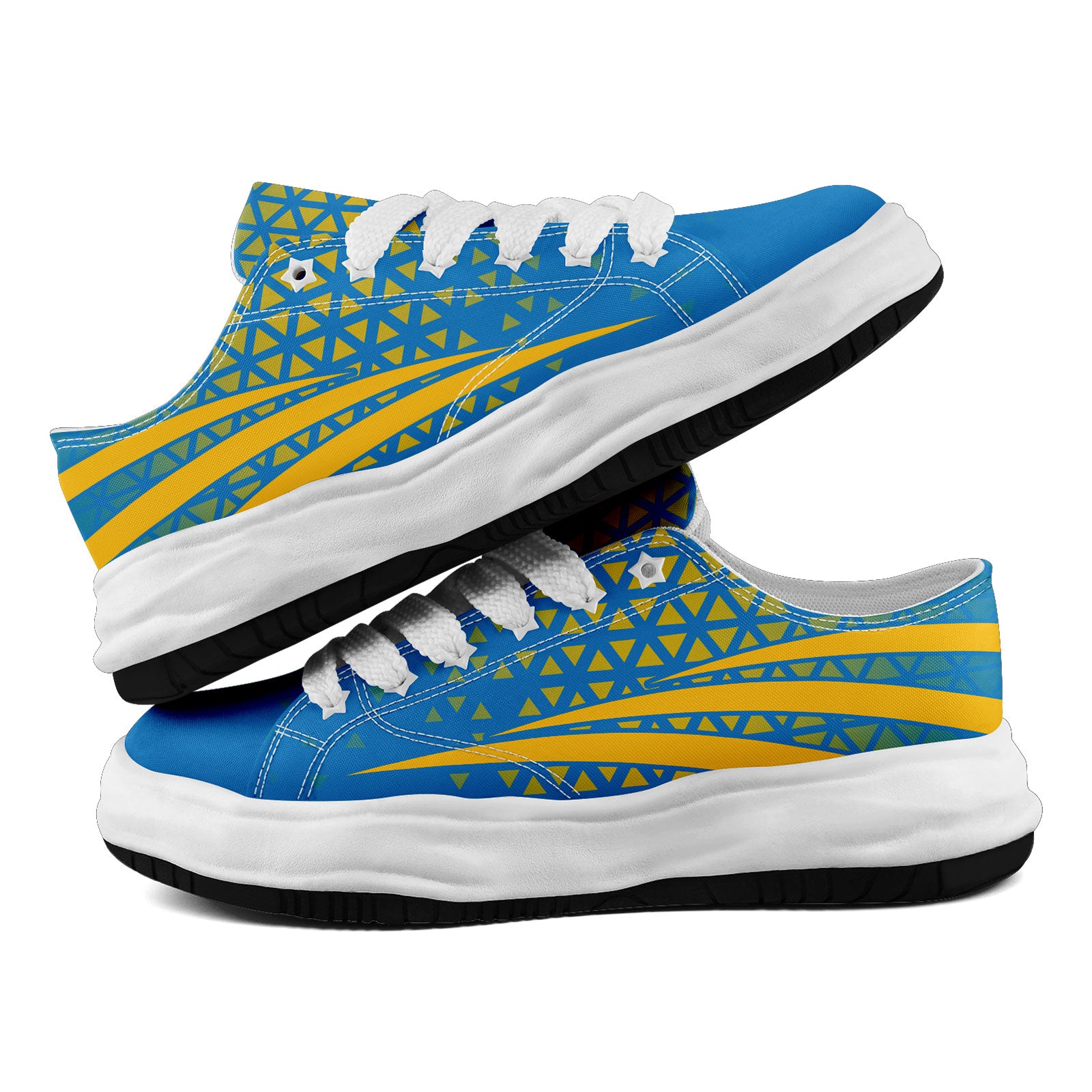 Custom Blue & White California Shoes - Personalized Sneakers for Men & Women | Fashion Sneakers FN038 D023003 22 | Perfect for Casual Wear, Street Style & Gift Giving