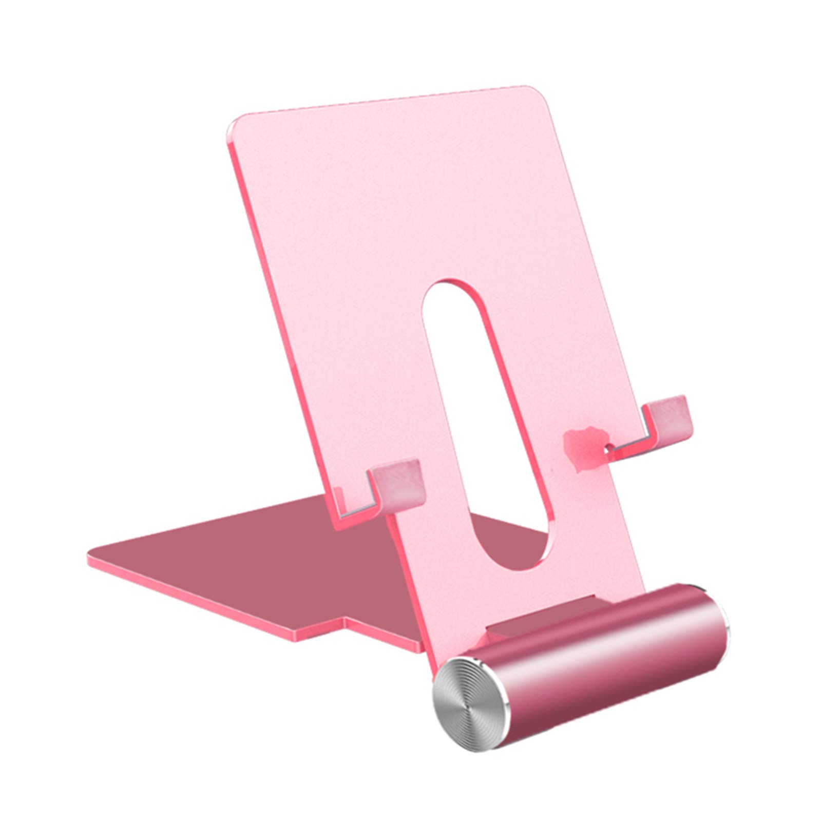 OCUhome Adjustable Aluminum Alloy Tablet Stand & Phone Holder - Foldable Storage Rack for iPad, iPhone, Samsung Galaxy (Rose Gold) | Perfect for Home Office, Bedside, Kitchen & Travel Use