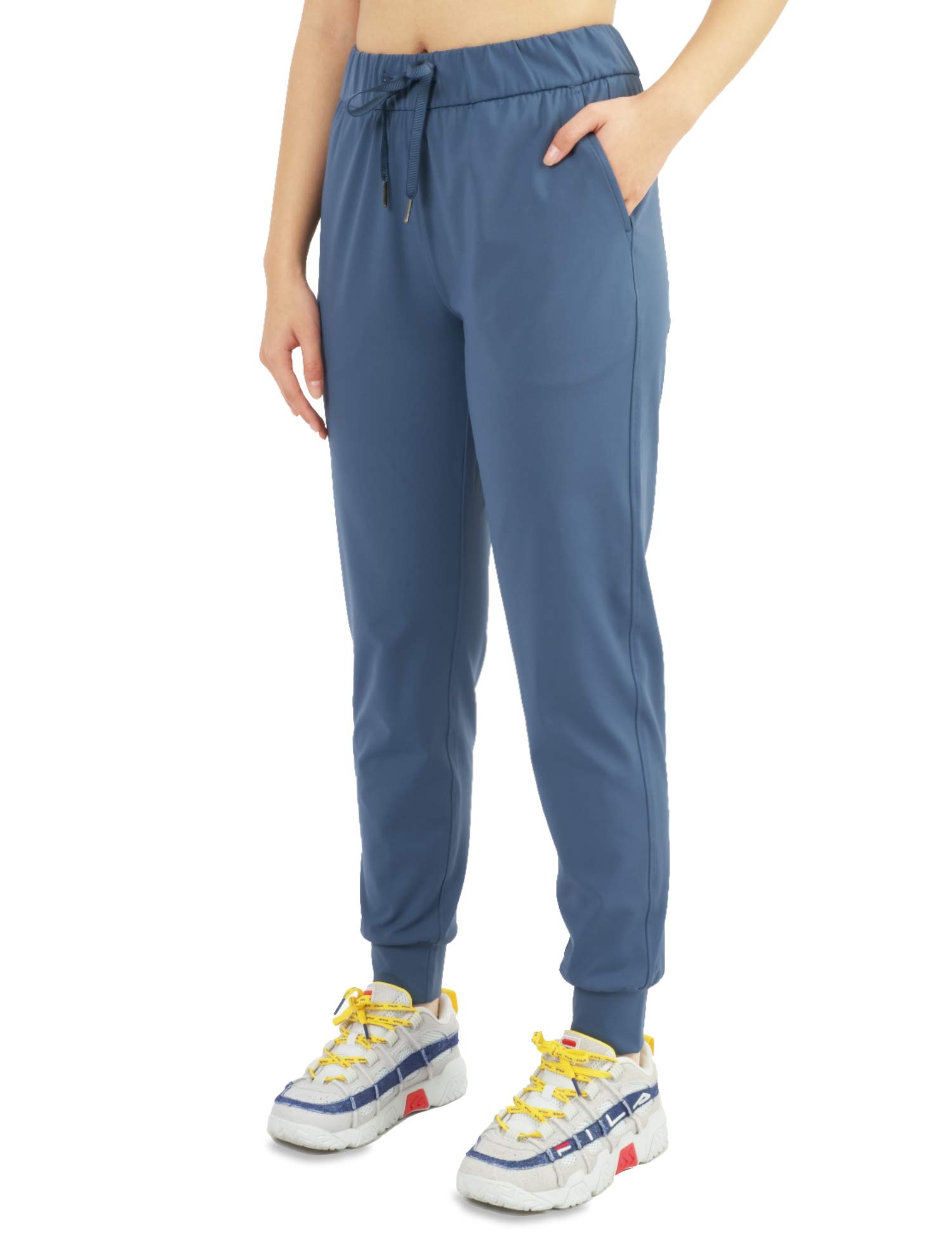 AJISAI Women's Joggers Pants - Soft Running Sweatpants with Drawstring Waist & Side Pockets - Comfortable Lounge Wear for Yoga, Gym, Travel & Casual Outfits